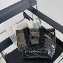  Foreign Trade Tail Single Folds Lace Design Texture Single Shoulder Bag Swimming Bag Beach Bag 0 12KG