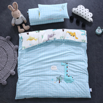 Total Cotton Kindergarten Six Pieces Of Pure Cotton Quilt Three Sets Children Afternoon Nap Bedding With Core Baby Bed Supplies Summer