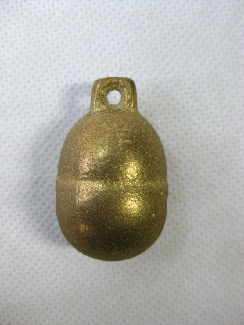 50s fine waist gold copper bell high 3.5cm Taoism ancient yellow stoning golden fire bell cat dog pet money