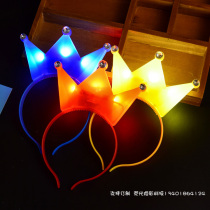 Luminous Crown Concert Activity Atmosphere Christmas Hair Hoop Childrens Headwear New Product Party Plastic Headband Customized