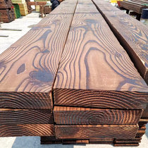 Carbonized wood plate wide board anti-corrosion Wood large board fire wood stair step Board floor Billboard bar table panel