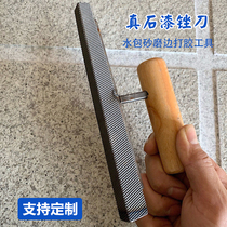 External Wall Real Stone Lacquer Filing Knife Water Ladle Sand Groove Deep Groove Grinding Groove Grinding Edge Grinding Machine Imitation Stone Lacquering Edge God Instrumental