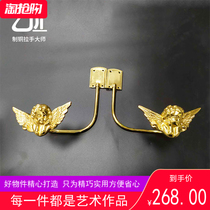 Modern gold official standard new simple brass angel curtain hook Light luxury wild girl room childrens wall hook