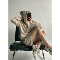PAPERLLL Xin room European and American style sports clothes fried street suit womens early autumn hooded top skirt two-piece set