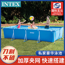 intex bracket swimming pool household large childrens pool indoor thickened outdoor summer open air pool oversized