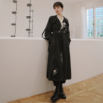 Xu Jiao Zhiyu Collection (Iris Love Letter) Tang-made Han elements improved round neck robe for men and women with loose windbreaker