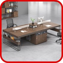 Desk chair combination minimalist Hyundai 4-2 Double 6-four position Station Clerk Staff Desk Office Table