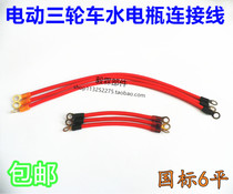 Electric tricycle water battery connection line GB 6 flat battery connection line short 16 5 and 40CM long