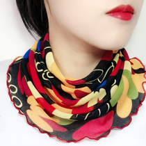 Women's neck pullover autumn and winter small silk scarf scarf collar thin fake collar cervical vertebra cold warm Korean version of Joker