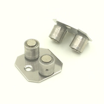 Hanging wheel sliding door stainless steel locator 2-head moving door hanging rail pulley Track moving door hardware accessories guide wheel