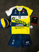 Spot a set of hairable models real shot models Italian mens volleyball League new Modena Fujimori Anderson with the same