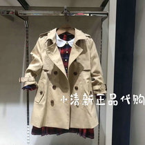 EK clothes love children's clothing counter 22 spring girls long English wind coat coat EKJTC1221K