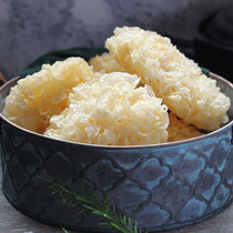 Gutian Tremella glutinous sulfur-free smoked dried goods snow ear fresh white fungus dried non-special ugly ear lotus seed soup 200g