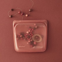 Large Small Stand-up Stasher Food Seal Silicone Fresh Bag Cosmetic Bag Storage Bag