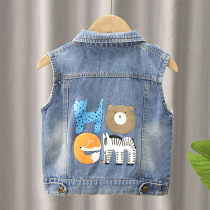 Boy Clothing Boy Cowboy Horse Chia 2021 Autumn Clothing New Children Foreign Air Cartoon Jacket Spring Mid children Han version blouses