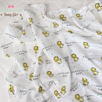 muslin gauze baby quilt Newborn summer thin cotton swaddling quilt baby bath towel Newborn delivery room towel
