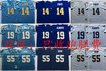 Los Angeles Chargers Seau Fouts Jersey Los Angeles lightning football clothes