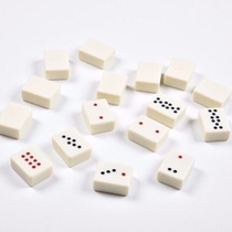 Milky White Pai nine ivory yellow Tianjiu Domino acrylic orange monochrome household