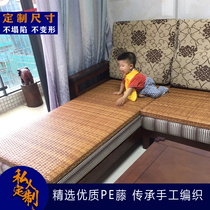 Sofa cushion living room solid wood rattan cushion sofa cushion cool rattan seat sofa non-slip rattan summer cushion