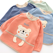 Pocket bear knit cotton children boys and girls autumn and winter cotton soft waterproof coat baby clothes