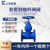 Z45X elastic seat seal dark rod soft seal fire tap water heavy body valve Flange gate valve DN80DN100