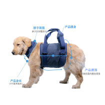Elderly dog Dog leash Take away road Portable assist belt Medical strap Front leg hind leg weakness Walking up and down the stairs