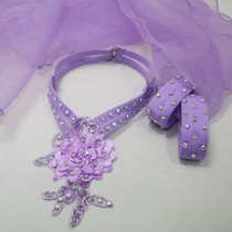 Rose Dance 99 Ballroom Dance Violet Neck Accessories Modern Dance Light Purple Ribbon Accessories Modern Dance Clothing