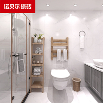  Nobel tile 400x800 Bathroom simple wall tile Kitchen balcony bathroom floor tile Ink white W485000