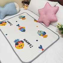 Diaphragm mat waterproof baby washable breathable cotton four seasons menstruation aunt oversized kindergarten small mattress wash