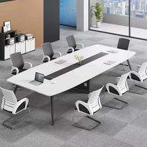 Desk Simple modern long table long table conference room table training table negotiation table and chair combination small conference table