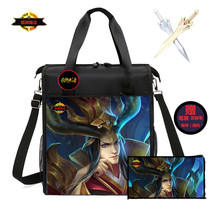 New cartoon student Cartoon School Bag Cram Bag Handbag handbag Inclined Cross Bag for men and women Childrens remedial package Fine Arts Bag