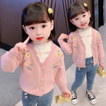 Girl Knit Jacket Child Spring Autumn Season Blouse 1-3 Year Old Half Baby Boy Pink Cardiovert 4 Womens Woolen Sweater