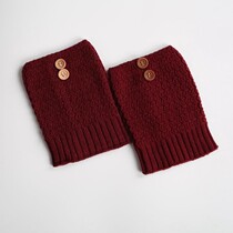 European and American knitted foot cover women's wool warm leg cover boot cover leg guard socks cover ankle wrist guard ankle guard Korean version