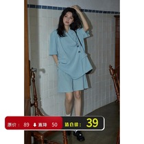 (Special clearance)Summer thin short-sleeved casual suit suit fried street suit jacket top female small man
