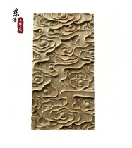 Xiangyun wood carving Dongyang wood carving chip Chinese - style cloud decoration square relief wood sticker