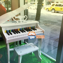 German toys elegant white 30-key electric piano baby electronic piano old wooden childrens toys boys and girls New Products