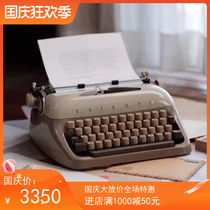 German Triumph mechanical typewriter 1960s medieval old things normal use round and lovely retro gift