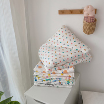 Double yarn cotton children quilt cover single piece Class A cotton kindergarten quilt cover baby baby gauze small quilt cover