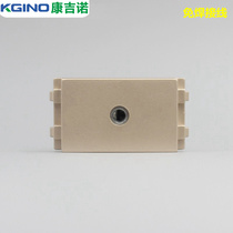 Champagne gold 128 type solder-free 3 5mm headphone module Headphone audio socket 86 matching audio jack template