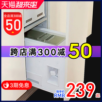 Taihe cherry blossom cabinet rice bucket rice noodle double-use rice storage box with door pull-out rice cylinder surface bucket rice cabinet damping