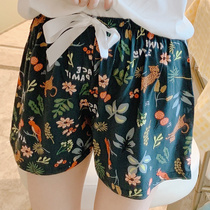 Sleeping Pants Women Summer Shorts Home 50% Cotton Silk Thin cute Japanese Loose Extractable Shorts Artificial Cotton Single Pants