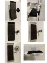 Metal slot plate shoe holder Adjustable sports shoes store shoe rack Shopping mall shoe bag rack upper wall shoe holder display rack