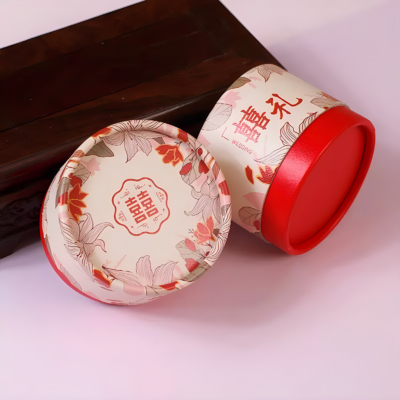 ハイエンド Ximanzhi 2023 新しい結婚式のキャンディーボックス特別なキャンディー包装ギフトボックス空の紙箱丸型
