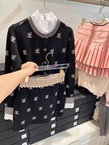 GOLF womens set skirt autumn winter thick knit cardigan jacket hip slim short skirt GOLF coat womens skirt