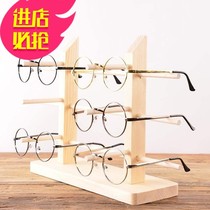 Wall wall mounting rack sun glasses display glasses counter display glasses shop small solid wood glasses frame shopping mall
