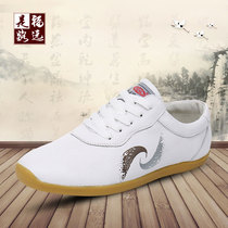 Genuine Leather Tai Chi Shoes Soft Leather Tendon Sole Womens Martial Arts Shoes Mens Training Shoes Spring and Autumn Kung Fu Shoes Tornado Wear-resistant