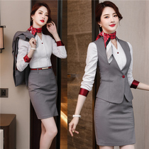 Sales Department Real Estate Consultant Overalls High-end Professional Suit Set Women Fashion Temperament Jewelry Shop Spring and Autumn