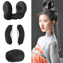 Ancient costume shape Zhao Rusi same style Hanfu shape ancient double ear wig bag Tang Dynasty lady wig bag hair bun