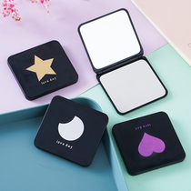 Small Mirror carry cute mini makeup mirror double-sided portable vanity mirror students holding folding mirror children