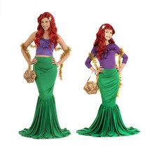 COS Halloween Mermaid costumes Children adult sea life Mermaid luxury Mermaid parent-child outfit